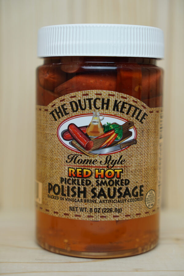 Pickled Red Hot Polish Sausage