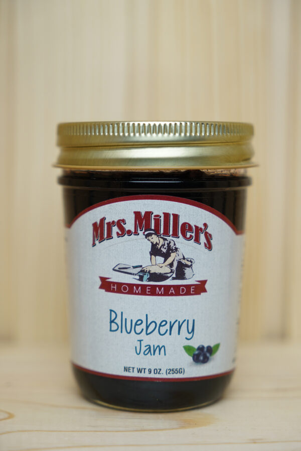 jar of blueberry jam 9oz