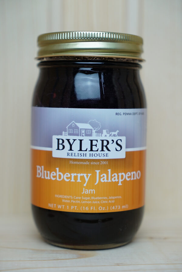 16 oz jar blueberry jalapeno jam