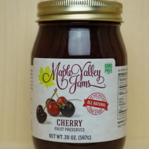 jar of Amish cherry preserves 20oz