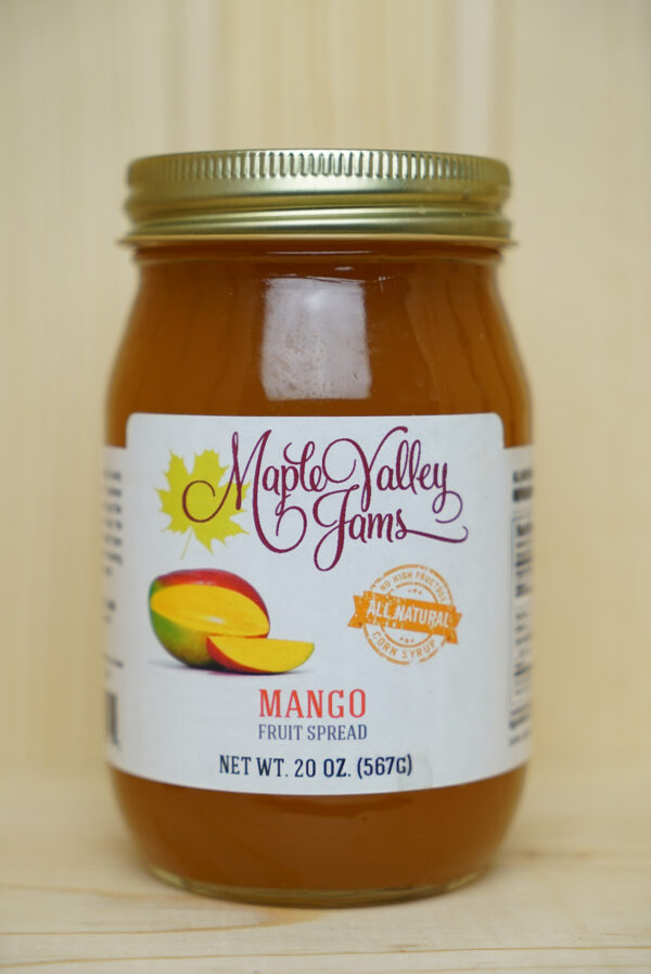 Jar of mango jam