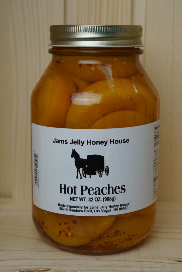 32 oz jar hot peaches