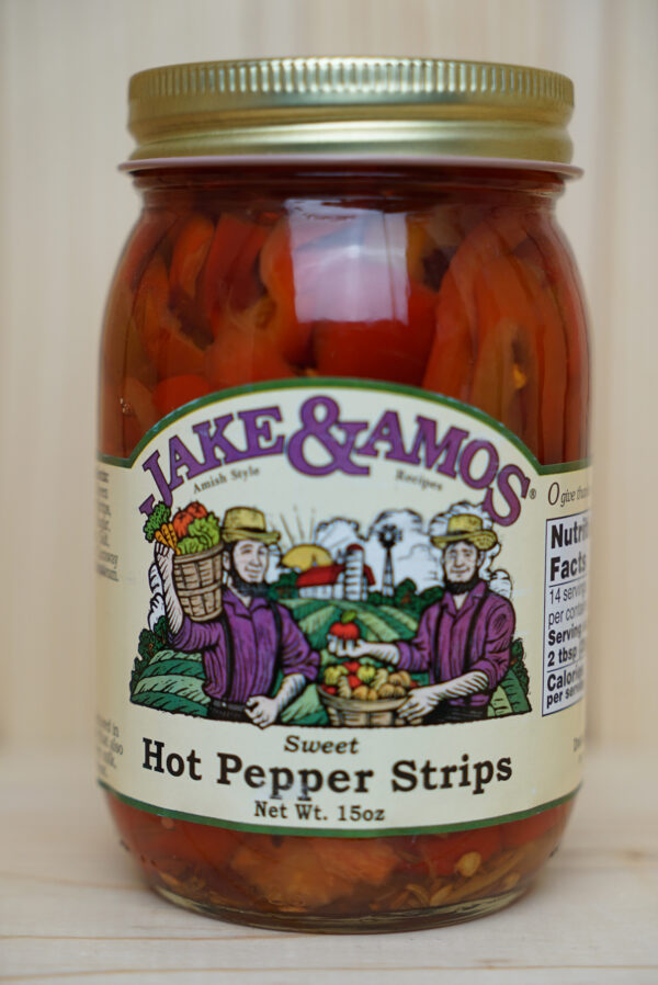 Sweet & Hot Pickled Pepper Strips