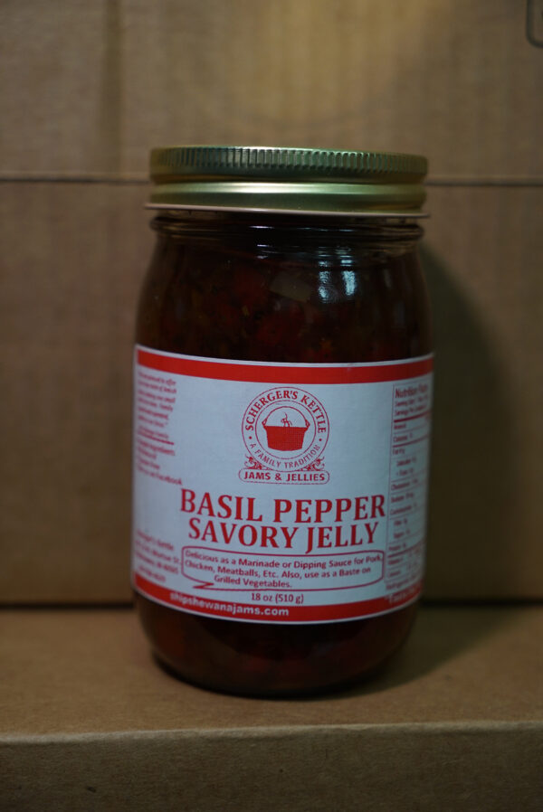 Basil Pepper Savory Jelly 18oz